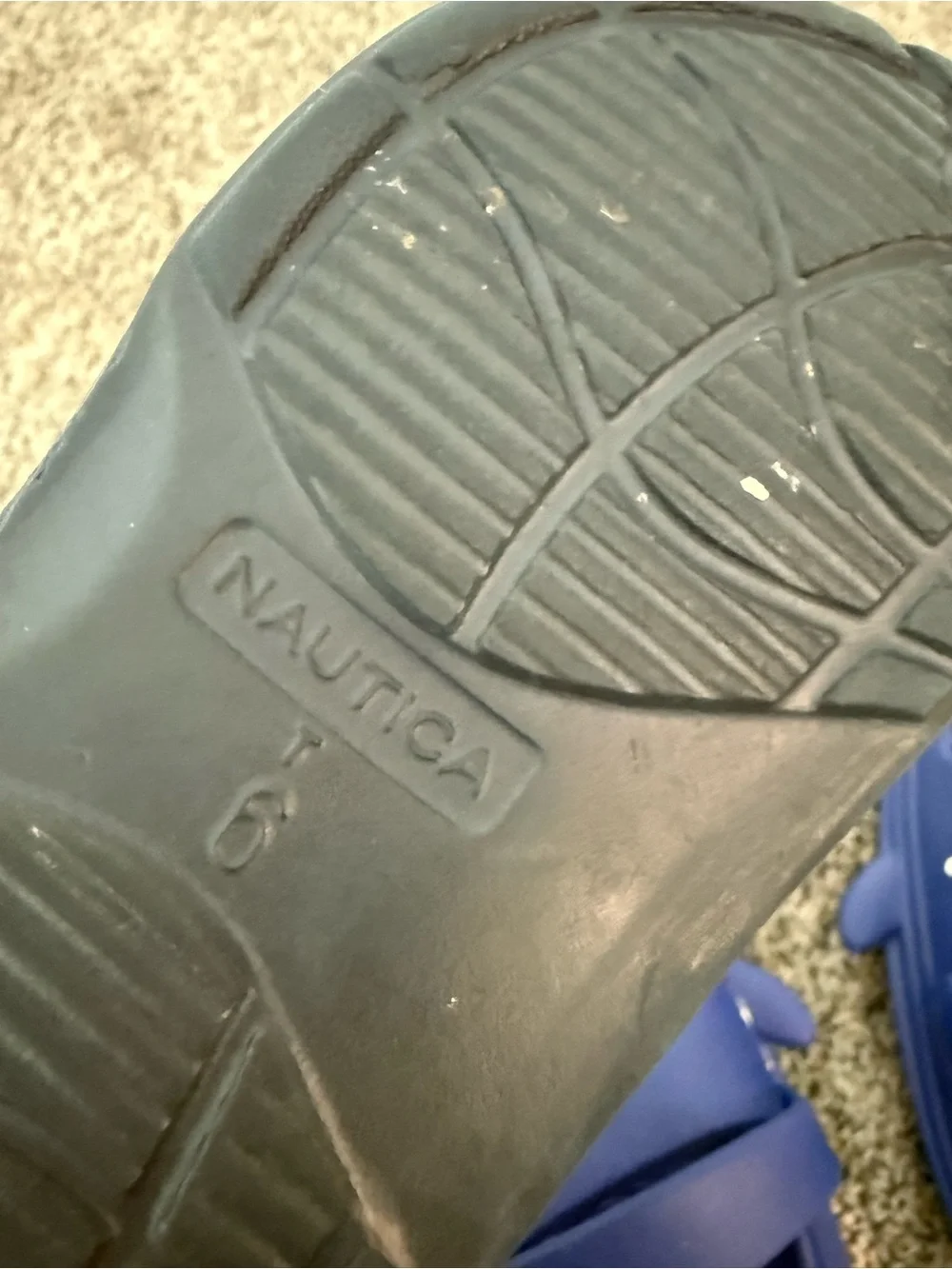 Nautica Kids Navy Clog Sandals with Blue Light Trim